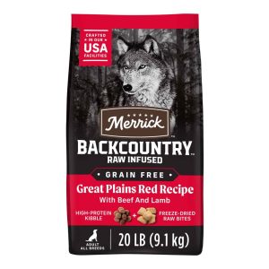 Merrick Backcountry Raw Infused Grain Free Dry Dog Food Great Plains Red Recipe
