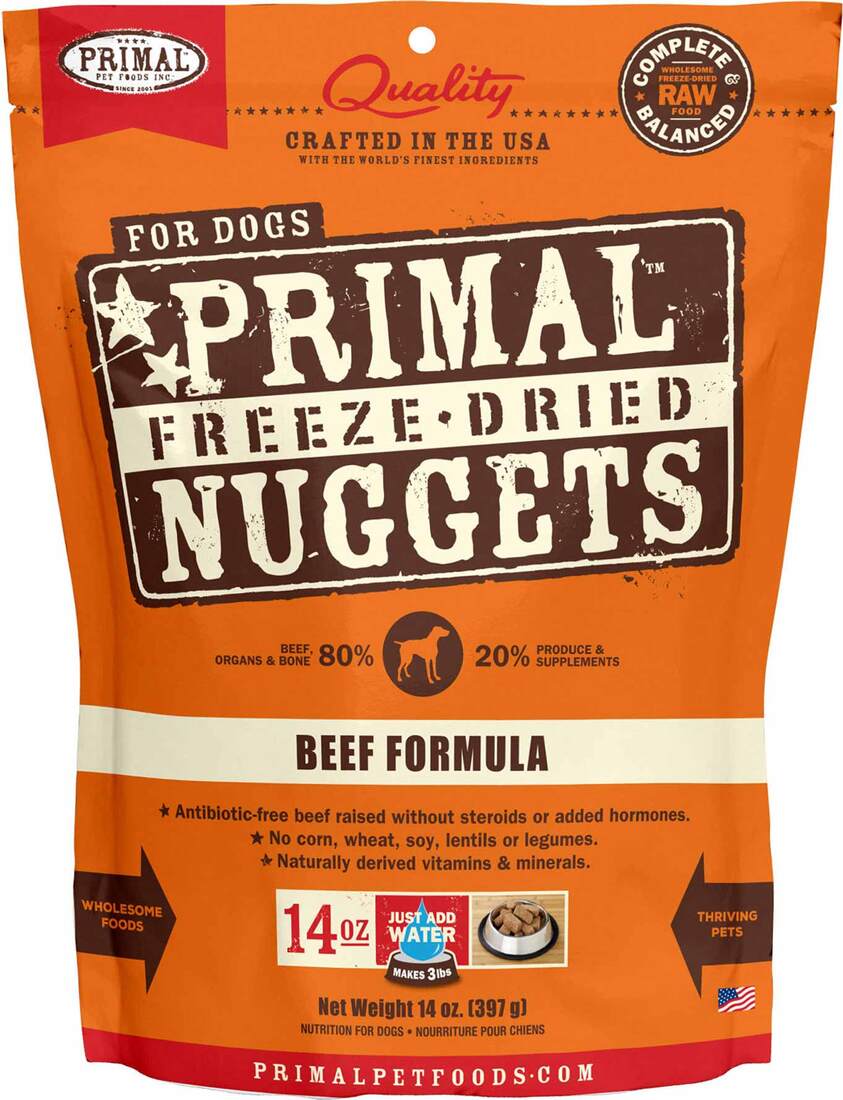 Primal Pet Foods Canine Freeze-Dried Beef Formula, 14 Ounces