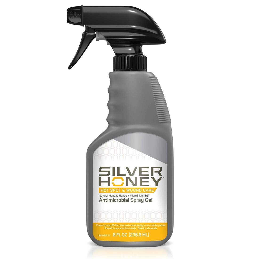 Silver Honey Spray Gel Hot Spot/Wound Care For All Animals, 8 Ounces