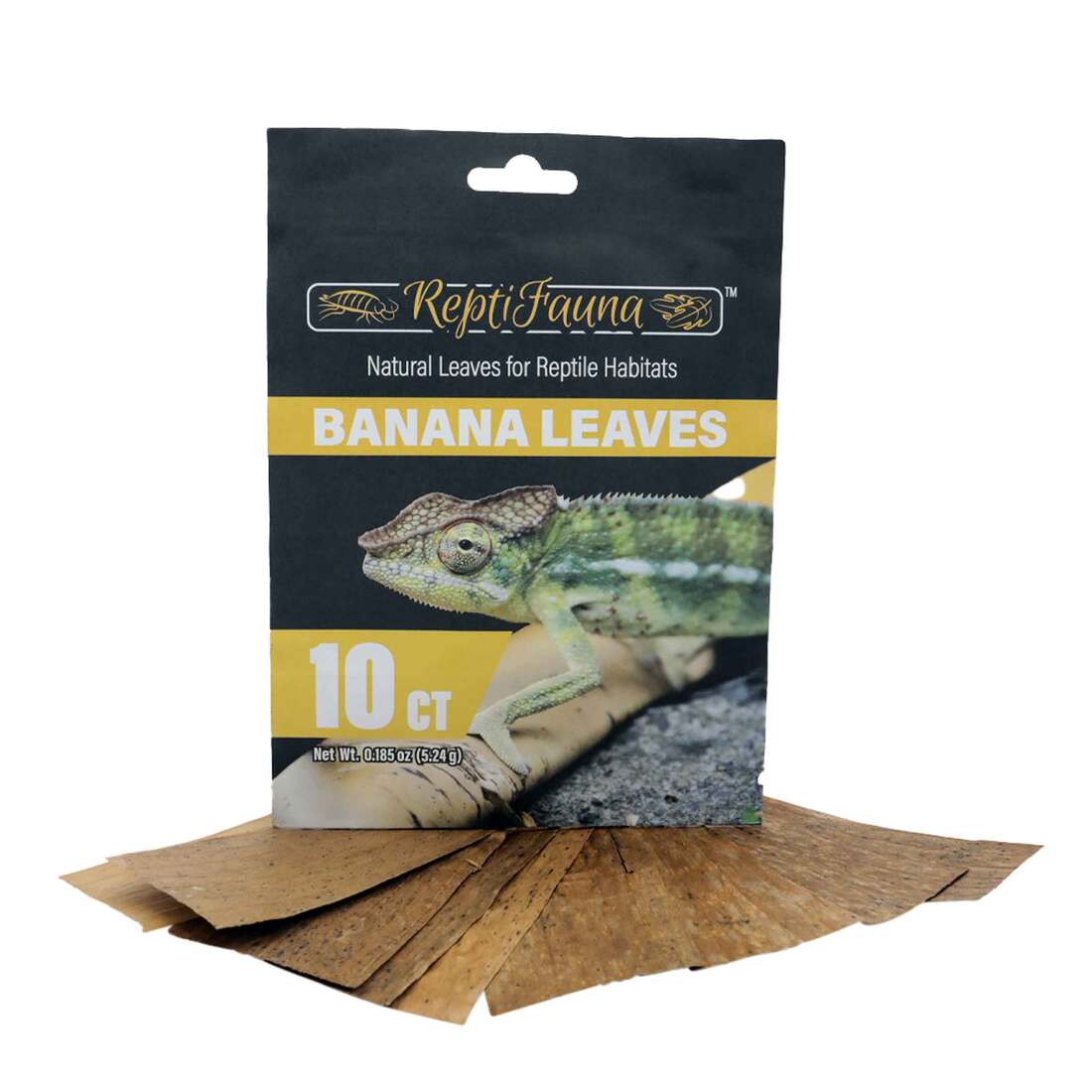 Reptifauna Aquatic Plant Banana Leaves, 10 Count
