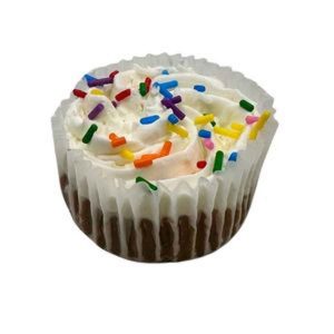 Preppy Puppy Dog Treat Birthday Cupcake, Mini, 1 Each