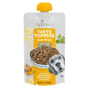 Applaws Dog Spout Pouch, Chicken Bone Broth with Turmeric & Parsley, 7.1 Ounces