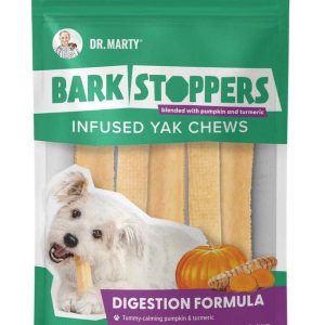 Dr. Marty Bark Stopper Digestion Yak Dog Chew, Small, 5 Pack