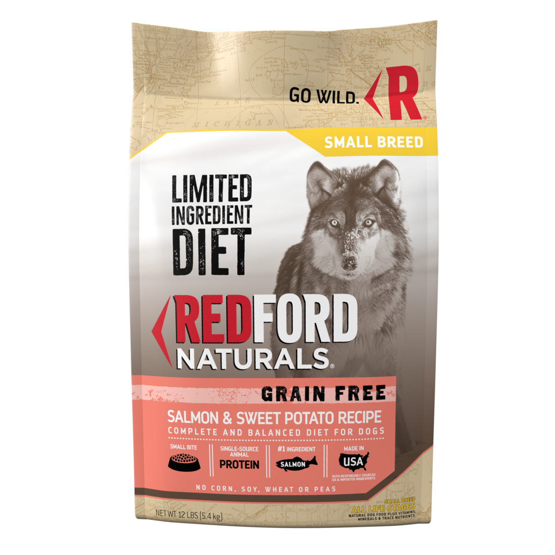 Redford Naturals Limited Ingredient Diet Grain Free Small Breed Salmon & Sweet Potato Recipe