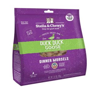Stella & Chewy's Freeze Dried Cat Food, Duck Duck Goose Dinner Morsels, 3.5 Ounces