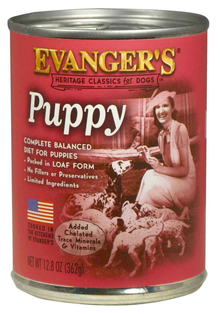 Evangers Heritage Classic Puppy and Underweight Dog Dinner Wet Dog Food, 12.5 Ounces