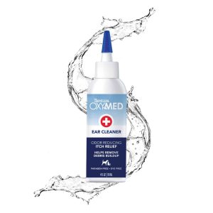 TropiClean OxyMed Ear Cleaner for Pets, 4 Ounces