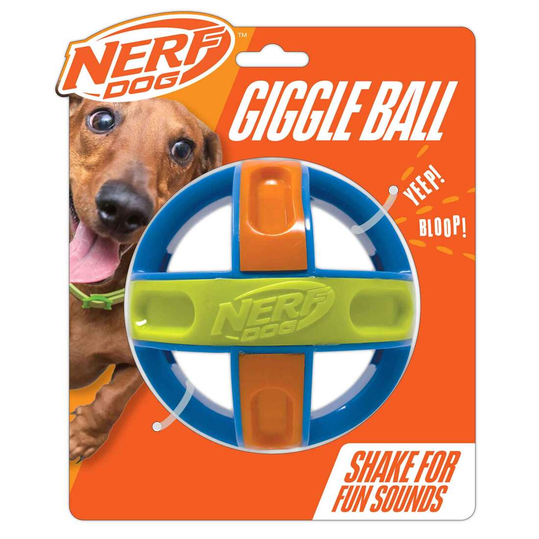 Nerf Giggle Ball Dog Toy, 5 Inches