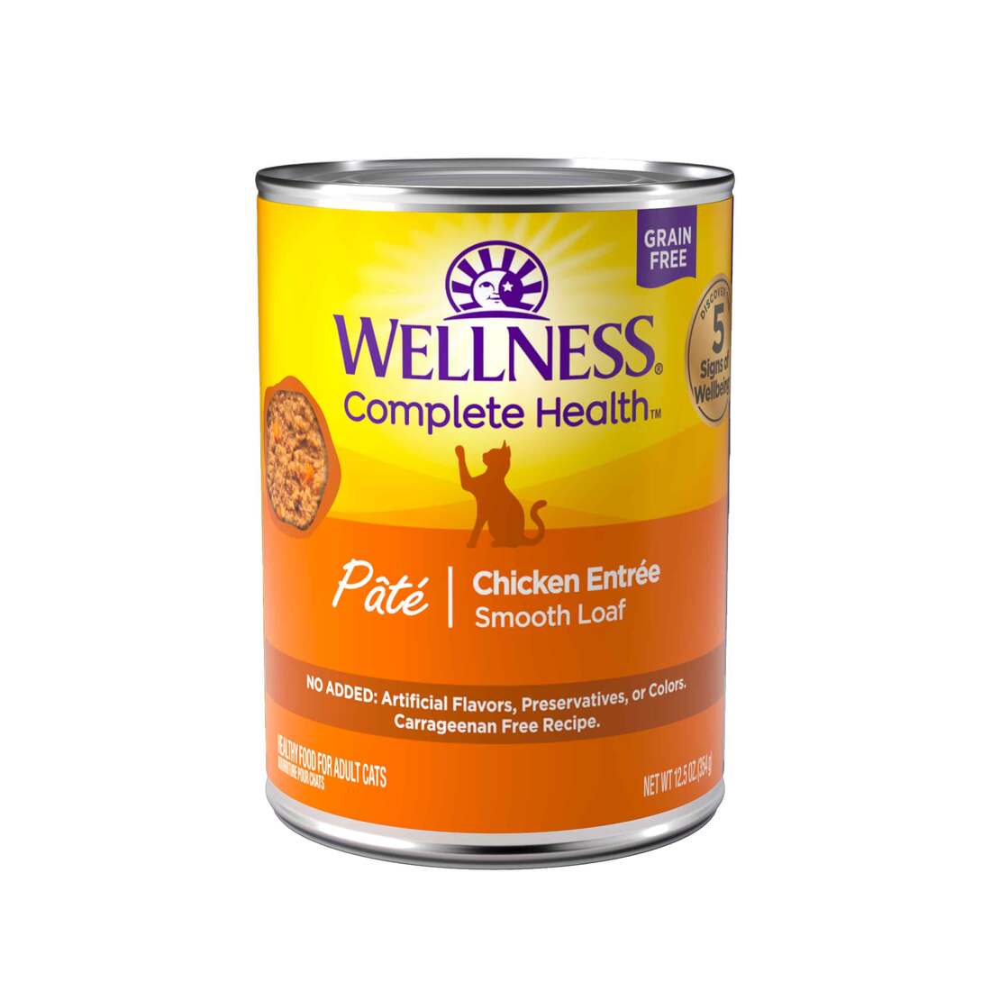 Wellness Complete Health Grain Free Canned Cat Food, Pate - Image 3