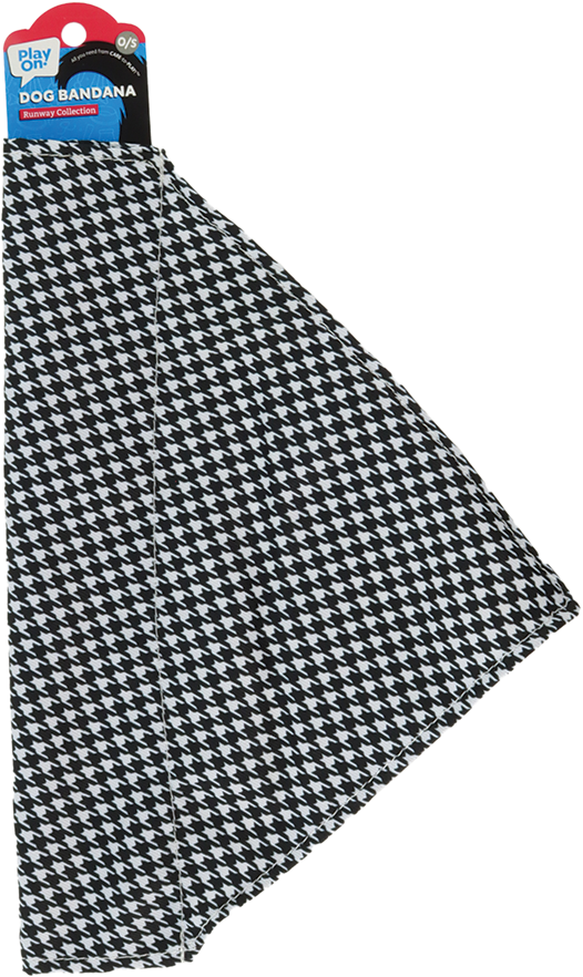 Play On Bandana, Houndstooth, One Size
