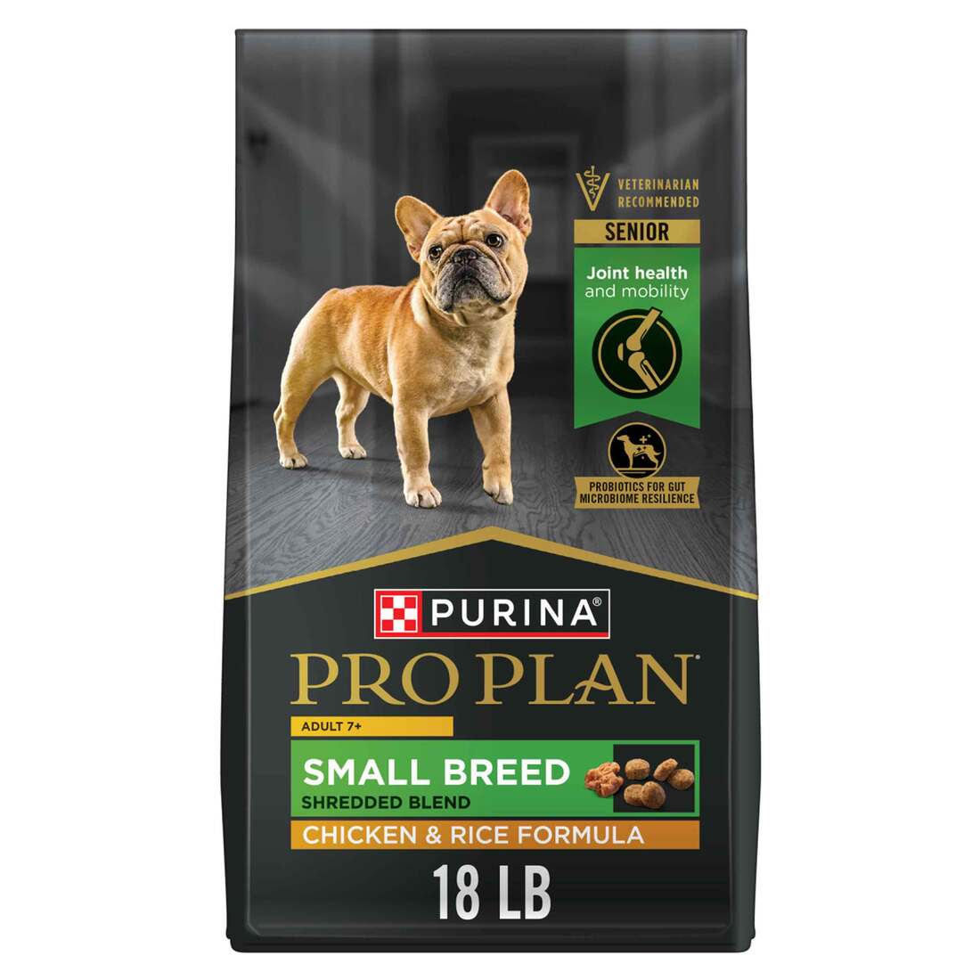 Purina Pro Plan Small Breed 7 Plus Shredded Blend Senior Dry Dog Food, Chicken and Rice Formula - Image 2