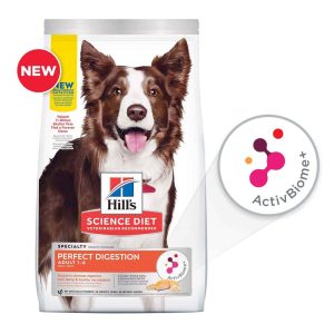 Hill's Science Diet Adult Perfect Digestion Dry Dog Food, Salmon, Whole Oats & Brown Rice Recipe, 22