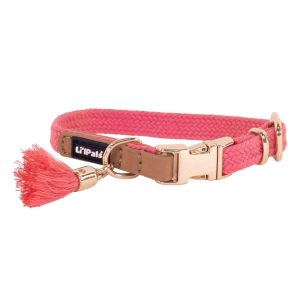 Li'l Pals® by Coastal® Charming Woven Collar with Tassel, Pink