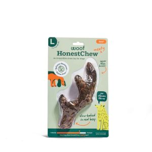 Woof HonestChew Meaty Beef Antler Dog Toy