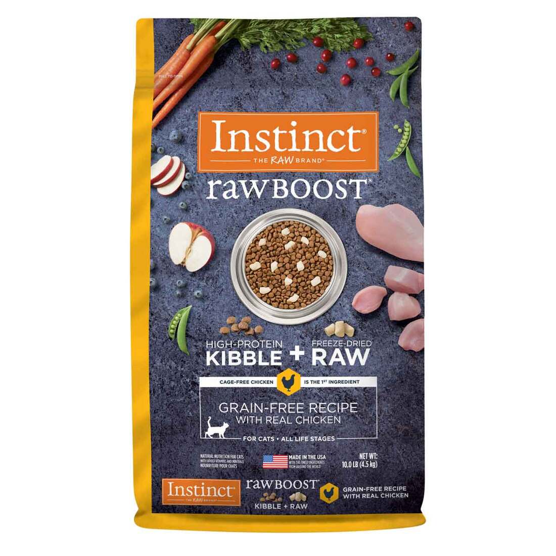 Instinct Raw Boost Grain-Free Recipe with Real Chicken Dry Cat Food with Freeze-Dried Raw Pieces - Image 2