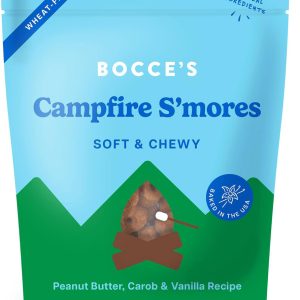 Bocces Bakery Campfire Smores Soft and Chewy Dog Treat, 6 Ounces