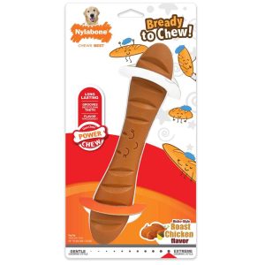 Nylabone Power Chew Baguette Toy, Chicken Flavor, for Large Dogs up to 50 lbs