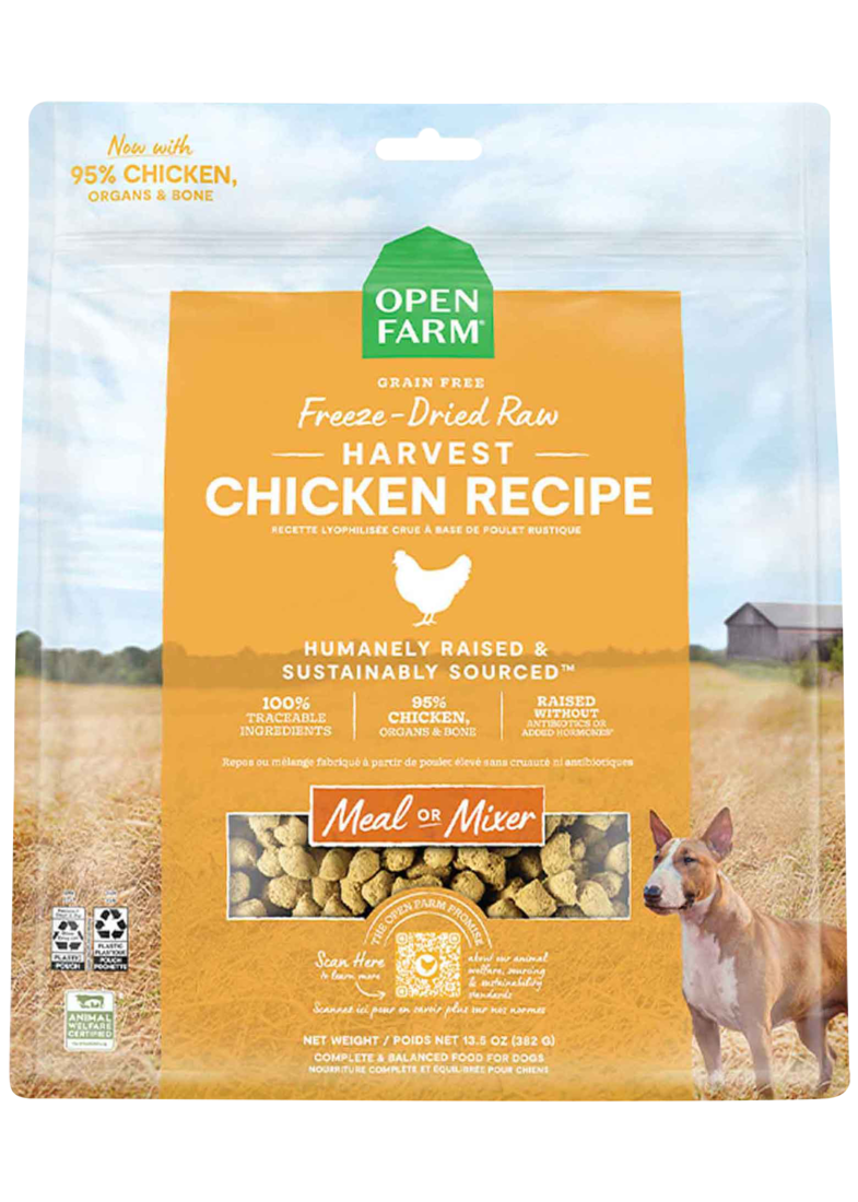 Open Farm Freeze Dried Morsels Chicken Dog Food