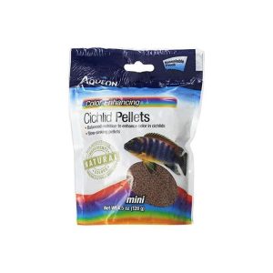 Aqueon Color Enhancing Chichlid Pellets, 4.5 Ounces