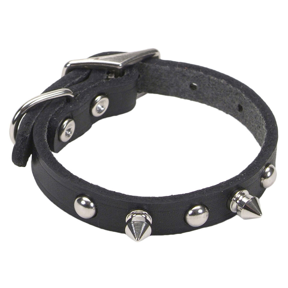 Coastal Pet Products Circle T Oak Tanned Leather Spiked Dog Collar
