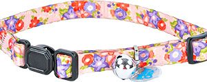 Play On Cat Pink Floral Adjustable Collar