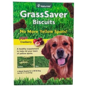 NaturVet GrassSaver Dog Biscuits, 11 Ounces