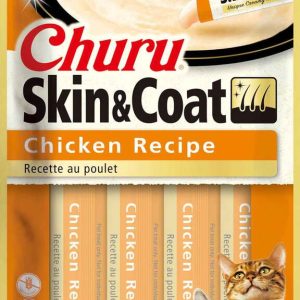 Churu Skin & Coat Chicken Recipe Cat Treat, 2 Ounces