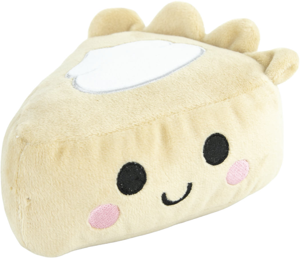 Play On Plush Pie Slice Dog Toy, 6 Inches