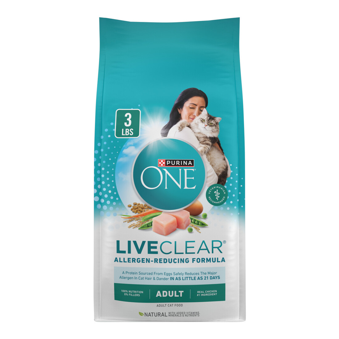 Purina ONE LiveClear Allergen-Reducing Dry Cat Food With Real Chicken - Image 2