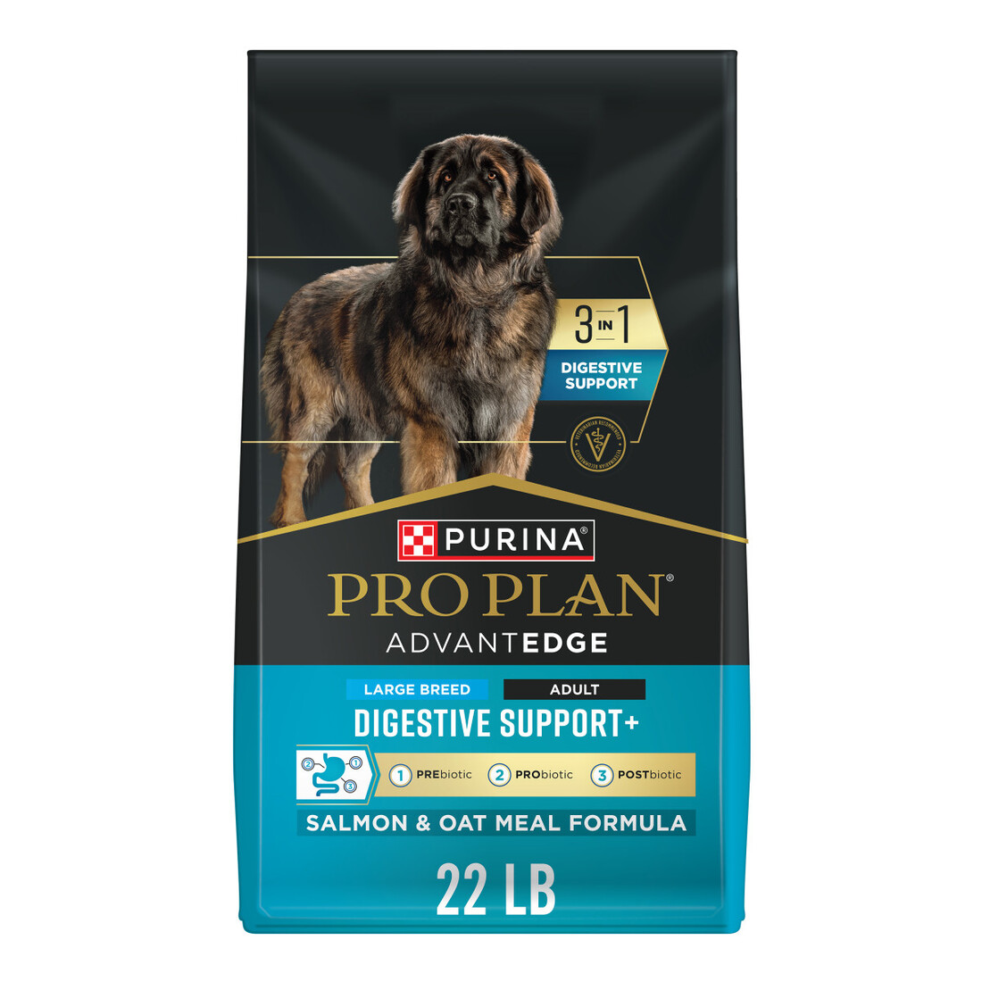 Purina Pro Plan AdvantEDGE Digestive Support Plus Large Breed Salmon and Oat Meal Formula Adult Dry