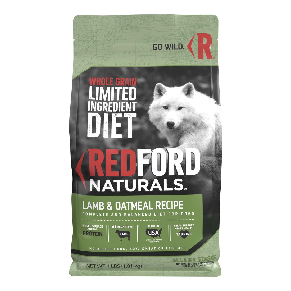 Redford Naturals Whole Grain Limited Ingredient Diet Lamb & Oatmeal Recipe - Image 2