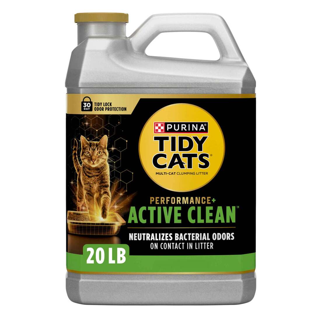 Purina Tidy Cats Performance Plus Active Clean Scented Clumping Multi Cat Litter - 20 Pound Jug