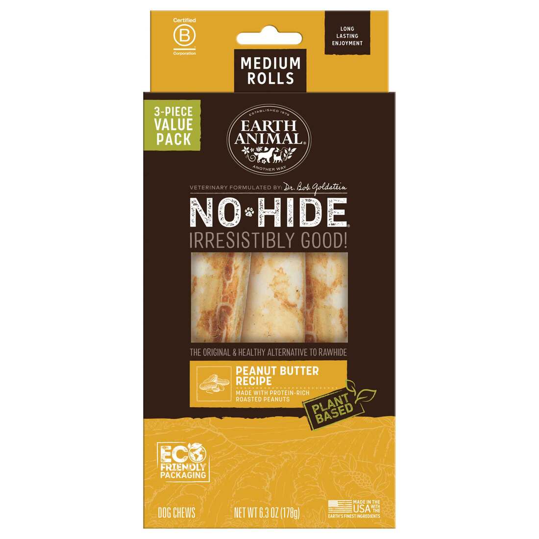 Earth Animal No-Hide Rolls Natural Rawhide Alternative Dog Chews - Image 3