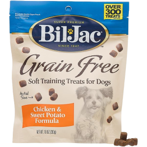 Bil-Jac Grain Free Chicken and Sweet Potato Dog Treat, 10 Ounces