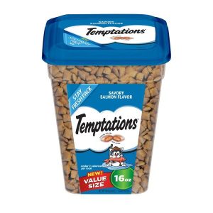 Temptations Classic Treats for Cats Savory Salmon Flavor, 16 Ounces