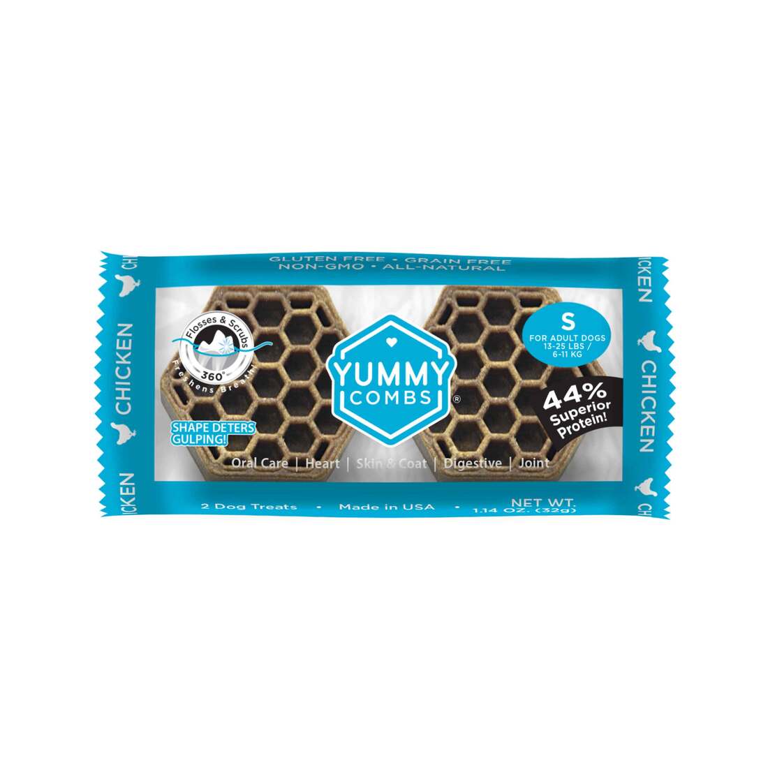 Yummy Combs Ingenious Flossing Treats, Chicken, Small - Image 2