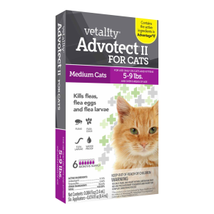 Vetality Advotect II for Cats- 5-9 Pounds, 6 Doses