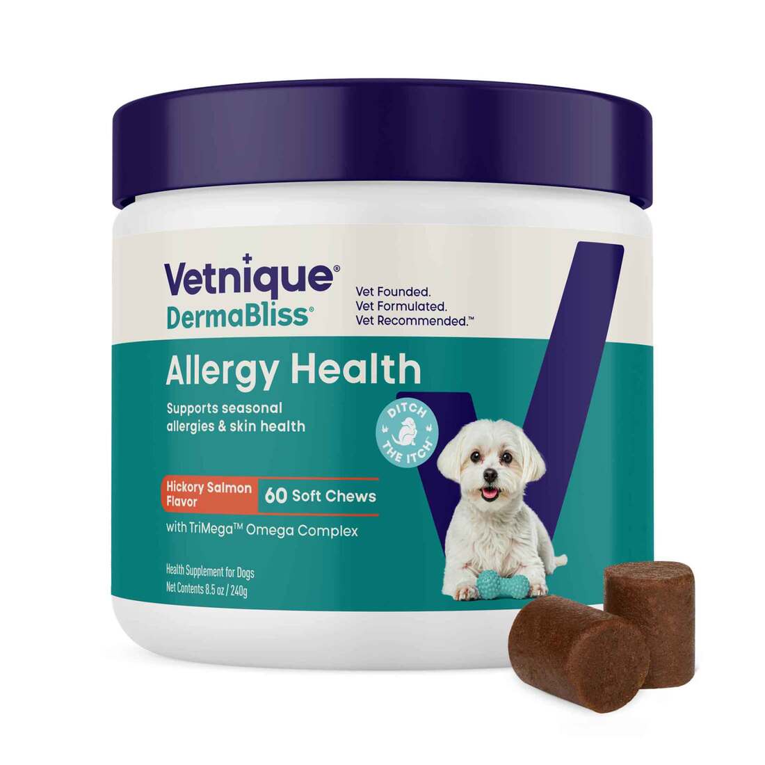 Dermabliss Allergy Relief Soft Chew, Hickory Salmon - Image 2