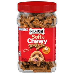 Milk-Bone Soft & Chewy Dog Treats, Made with Real Chicken, 25 Ounce Canister