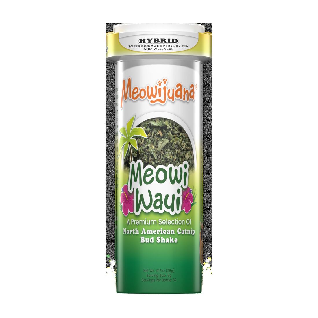 Meowijuana Catnip, Meowi/Waui Primo Kitty Weed, 0.635 Ounces