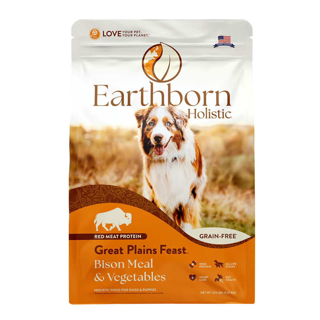 Earthborn Holistic Great Plains Feast Bison Meal & Vegetables Grain-Free Dry Dog Food - Image 2
