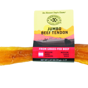 Wixom Ranch Natural Dog Chews Beef Tendon, Jumbo, 1 Count