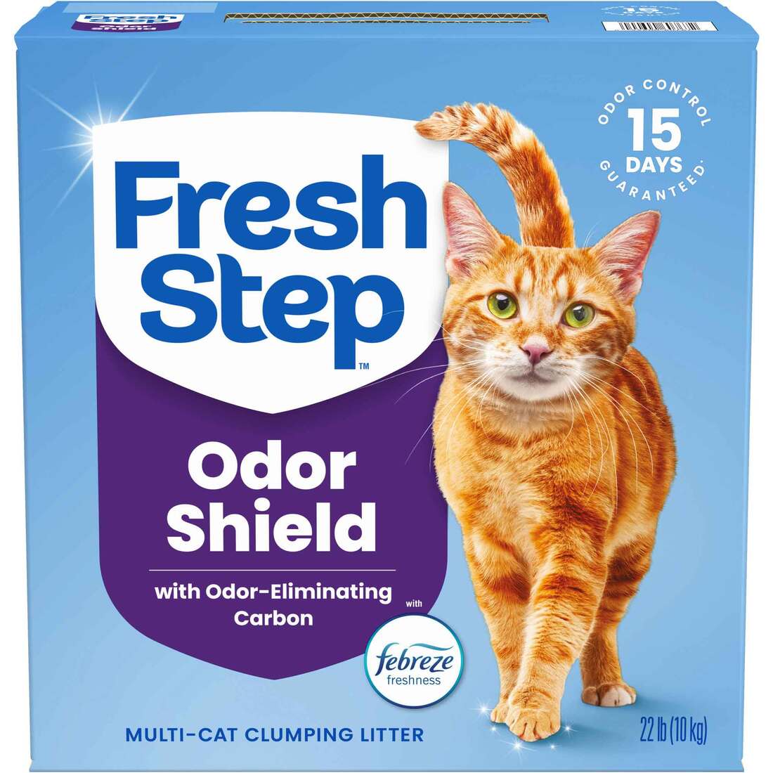 Fresh Step Odor Shield Multi-Cat Clumping Cat Litter, 22 Pounds