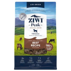 Ziwi Peak Air-Dried Dry Dog Food, Beef Recipe, 2.2 Pounds