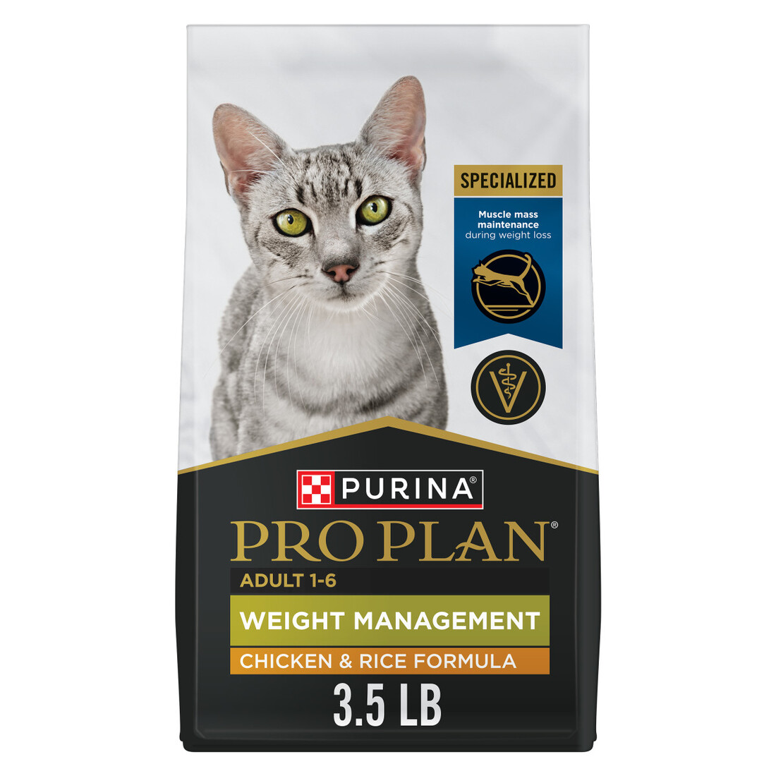 Purina Pro Plan Weight Control, High Protein Dry Cat Food, Weight Management Chicken & Rice Formula - Image 3