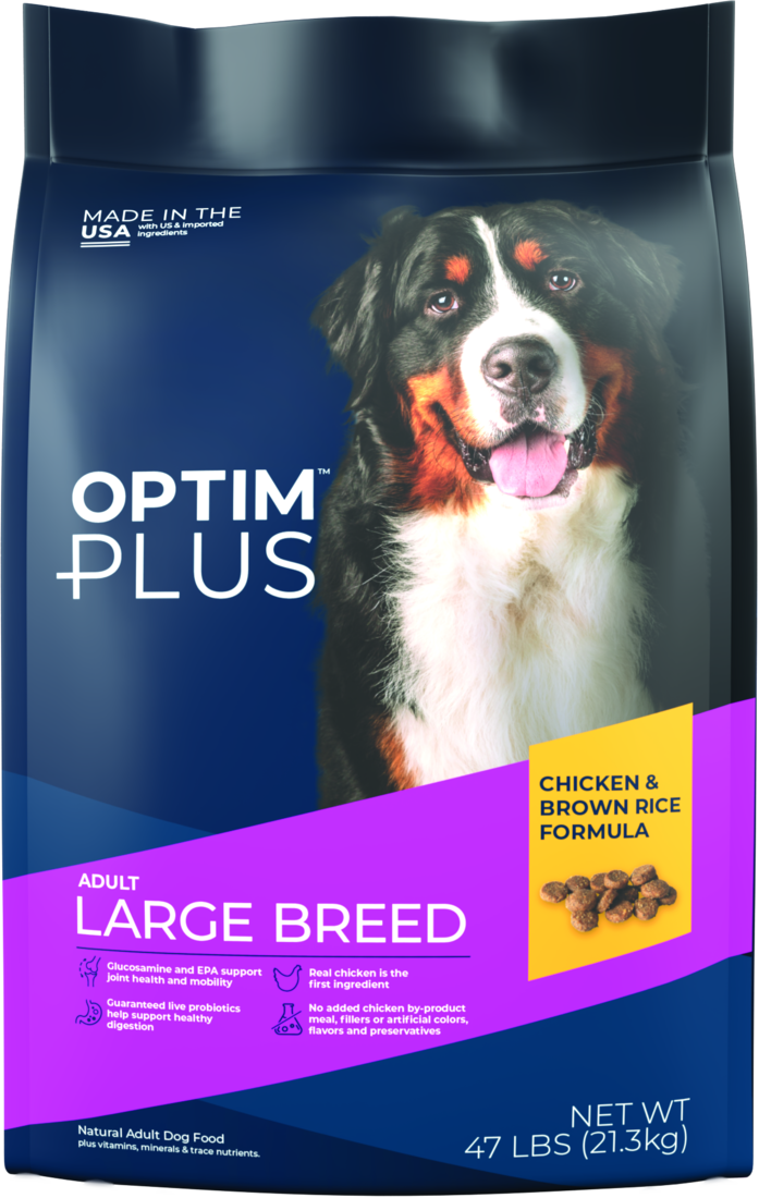OptimPlus Large Breed Adult Chicken & Brown Rice Formula Dry Dog Food - Image 2