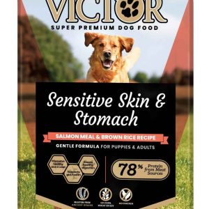 Victor Sensitive Skin & Stomach Dry Dog Food, Salmon Meal and Brown Rice