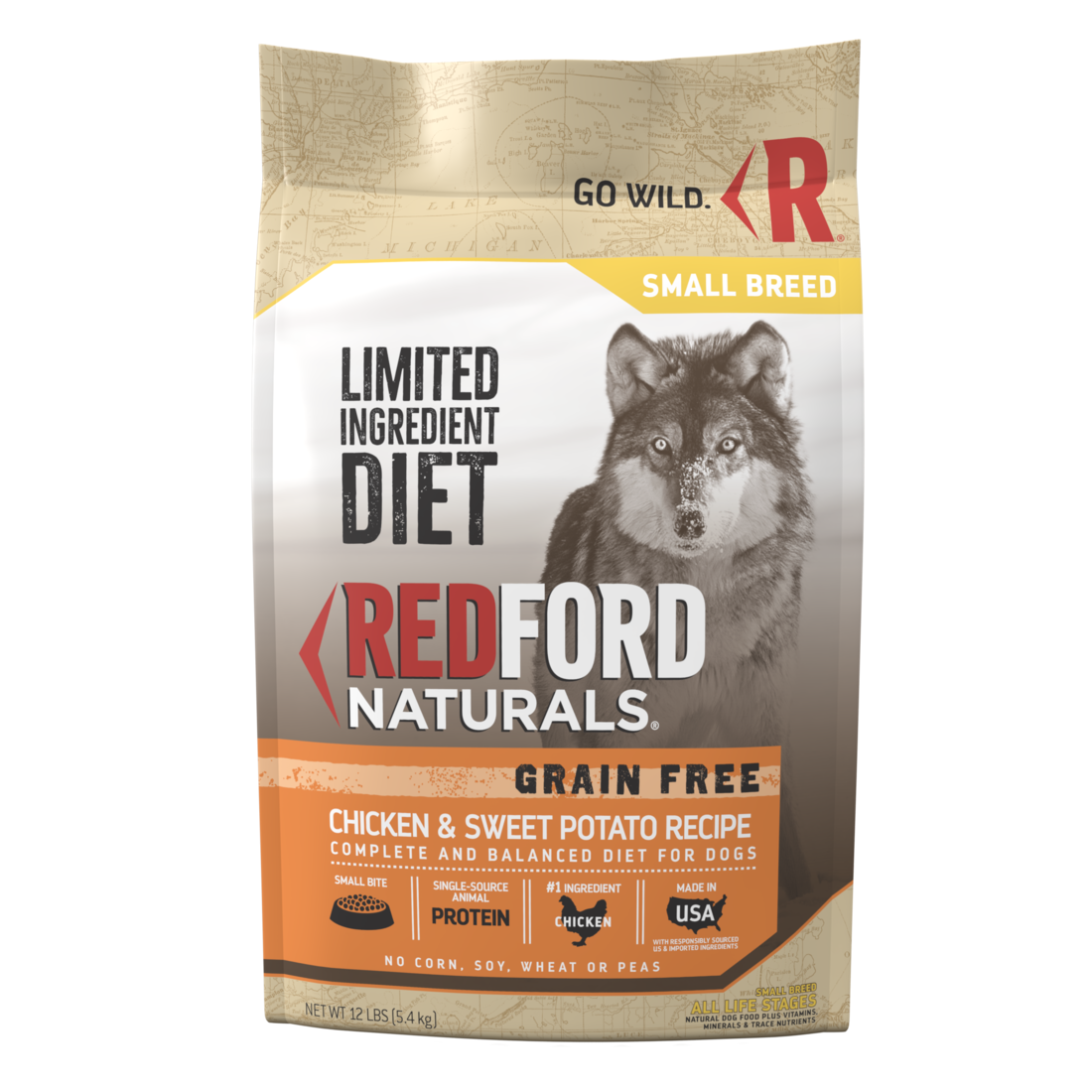 Redford Naturals Limited Ingredient Diet Grain Free Small Breed Chicken & Sweet Potato Recipe