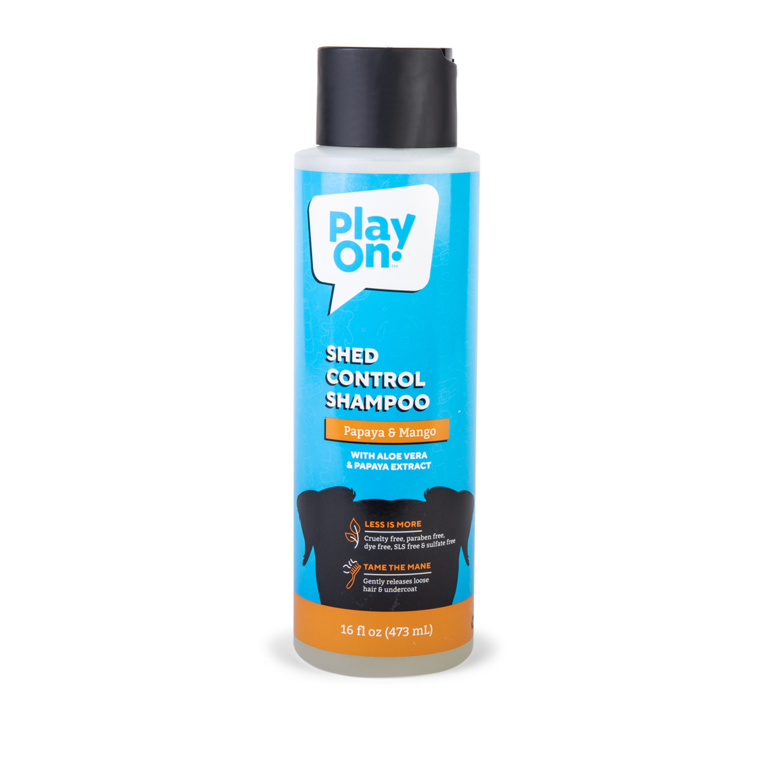Play On Shed Control Dog Shampoo, Papaya & Mango, 16 Ounces
