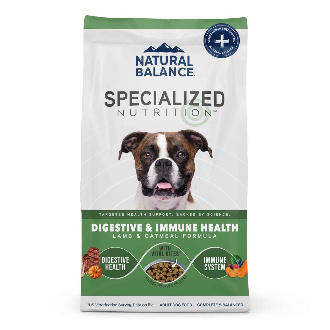 Natural Balance Specialized Nutrition Dry Dog Food, Digestive & Immune Health, Lamb & Oatmeal Formul - Image 2